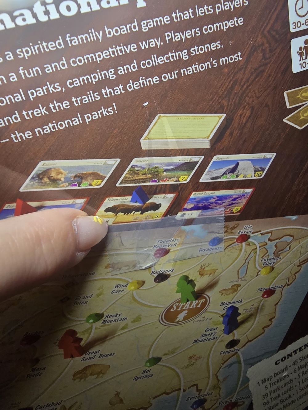 Trekking The National Parks 3rd Edition Strategy Board Game New Sealed - Picture 3 of 5
